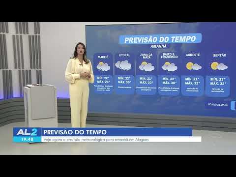 Veja a previsão do tempo para Alagoas nesta quinta-feira - 13/05/2026