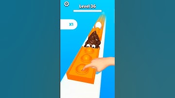 Pop Runner 3D 😲 Level-36🤮#Poprun #game #shorts🤢💩🙈