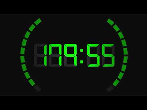 [4K] 3 minute timer ( v 236 ) + music + milliseconds