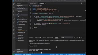 ServiceStack Dart Google protoc generated GrpcServiceClient TodoWorld Example