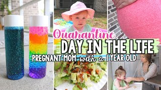 DAY IN THE LIFE OF A PREGNANT SAHM WITH A 1 YEAR OLD | Quarantine Life | Jessica Elle