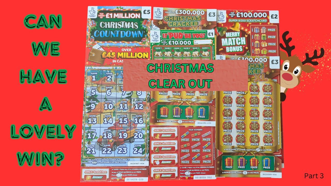 Christmas Clear Out. Scratch Cards from UK National Lottery. (Part 3)