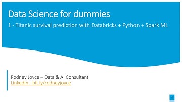 Data Science for Dummies - Data Engineering with Titanic dataset + Databricks + Python