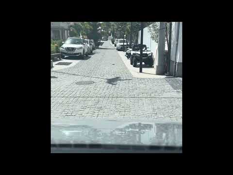 Driving into Gustavia St Barts