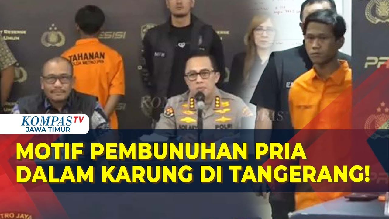 Terungkap! Ini Wajah dan Motif Pembunuh Pria Dalam Karung di Tangerang