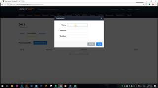 Creating A Tournament
