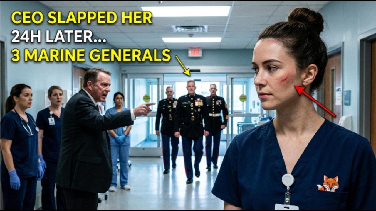 The CEO Slapped the “Quiet Nurse” — Next Day, 3 Marine Generals Came for Her