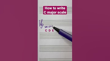 How to write C major scale #musictheory
