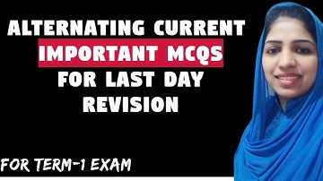 Alternating Current Important MCQ I Important graphs and Formula I CBSE first term Exam I Malayalam