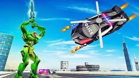 Flying Police Helicopter Car Part-1 | Transform Robot Android GamePlay | By Game Crazy