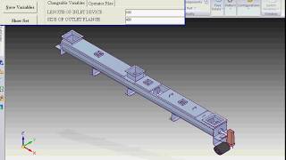 SolidEdge Automation for Screw Conveyor using CadCustomization++ & solidedge configurator
