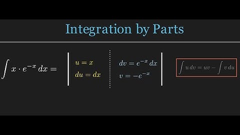 How to integrate x*e^(-x) Step-by-Step | Calculus 2