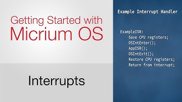 Kernel Scheduling: Getting Started with Micrium OS #5