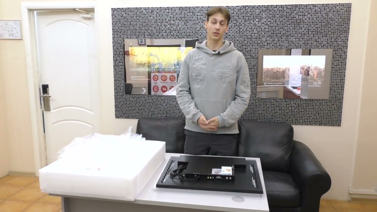 Unpacking AVEL AVS240KS Black Frame Cabinet Door Smart TV 1080pFHR