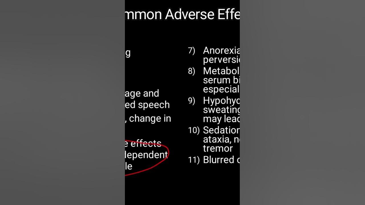 Common side effects of topiramate neurology epilepsy migraine youtube