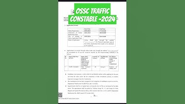 OSSC Traffic Constable -2024|