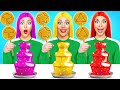 الغذاء من نفس الألوان التحدي | مواقف مضحكة Multi DO Fun Challenge