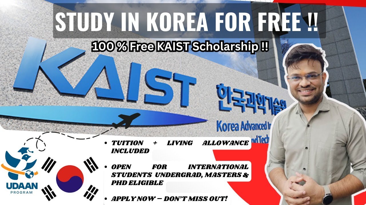 KAIST Fully Funded Scholarship 2025 – Study in Korea for FREE!