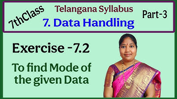 TS, 7thclass, Data Handling, Introduction, Exercise 7.2, @mathsworldmakessmartintelugu