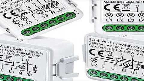 Tuya Wifi Smart Switch Module Supports 2 Way Control, App Remote Control DIY Light Breaker 100-240V