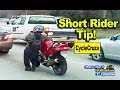 Tip for Short Riders - Why To Never Use Left Leg at Stops | MotoVlog