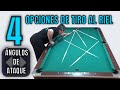 BOLA EN LA BANDA 4 OPCIONES DE TIRO en pool | Billar Fanatic