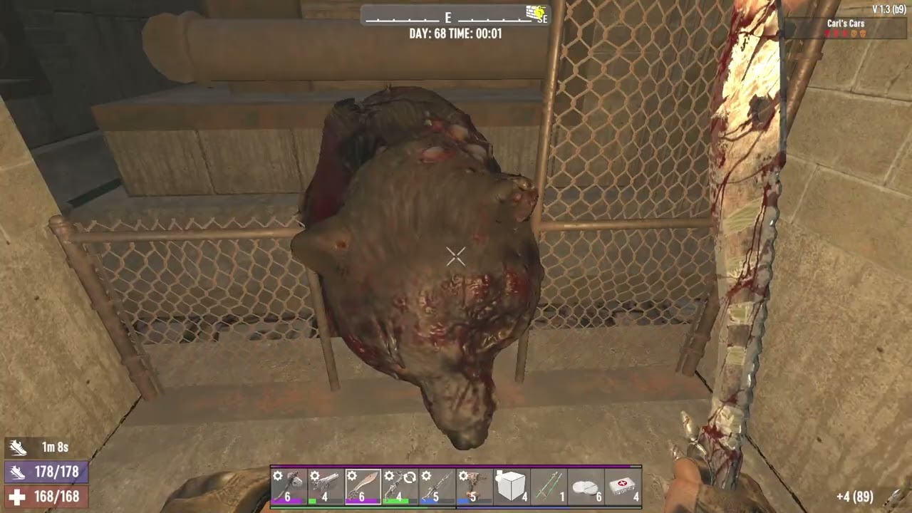 7DTD: Days 67-76. Wasteland Only/25% Loot/Insane/Nightmare/Feral Sense/BM 3-7 days/No Trader