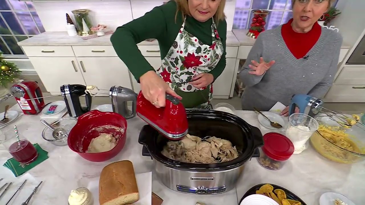 KitchenAid 9-Speed Digital Hand Mixer w/ Flex Edge Beaters on QVC