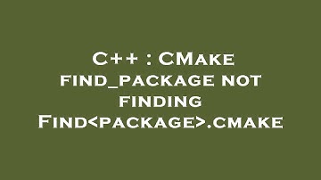 C++ : CMake find_package not finding Find package .cmake