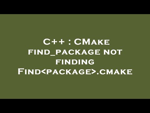 C++ : CMake find_package not finding Find package .cmake