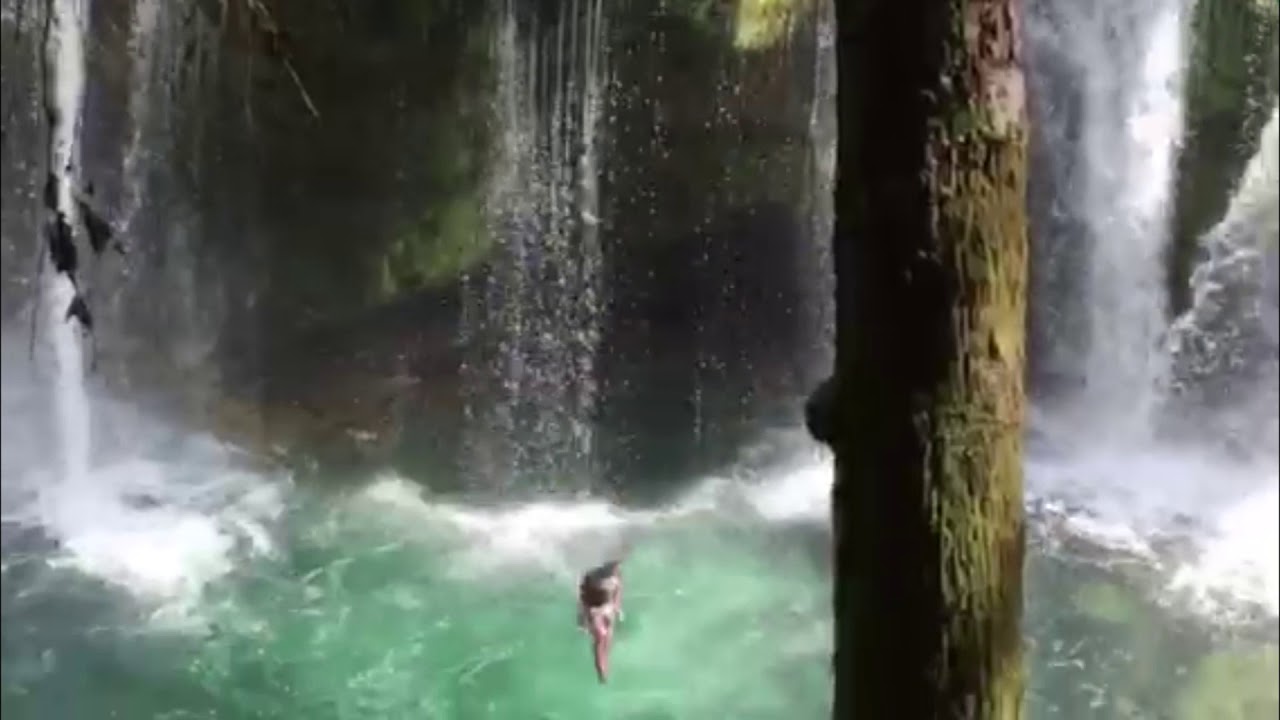 Cliff Jumping at Lower Lewis Falls YouTube