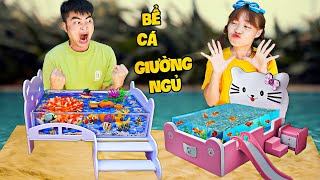 Hà Sam Đại Chiến Chế Tạo Bể Cá Giường Ngủ - Bể Cá Cảnh Mini Siêu Đẹp Trong Nhà screenshot 5