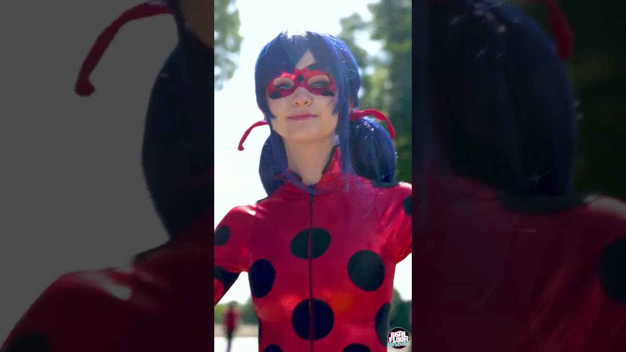 REAL LIFE Ladybug from Miraculous Ladybug?! 🐞💙 #shorts