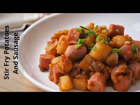 بطاطس مقلية مع سجق طبق تشاي بينغ خاص 