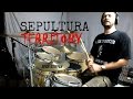 SEPULTURA - Territory (live) - drum cover