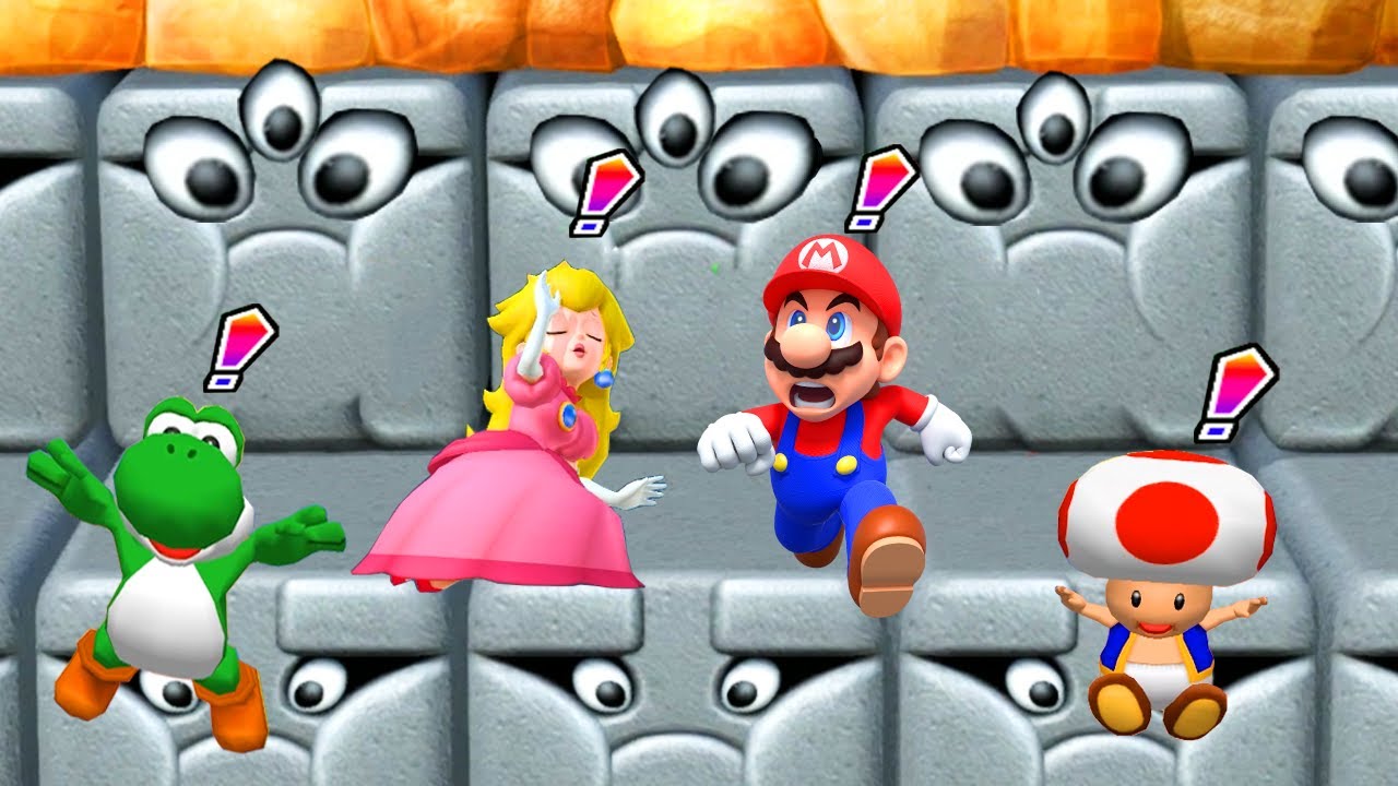 Mario Party 10 Minigames - Mario vs Peach vs Yoshi vs Toad