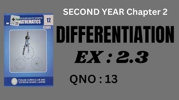 2nd Year mathematics Ch 2 || Exercise 2.3 Question no 13||math 12 chapter 2 exercise 2.3 question 13