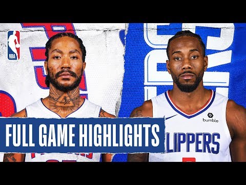 PISTONS at CLIPPERS | FULL GAME HIGHLIGHTS |  January 2, 2020