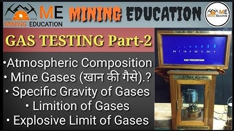 #2 Mine Gases | GT Video Part-2 |Hindi| Mining Education |Gas Testing Examination |Gas Testing Video