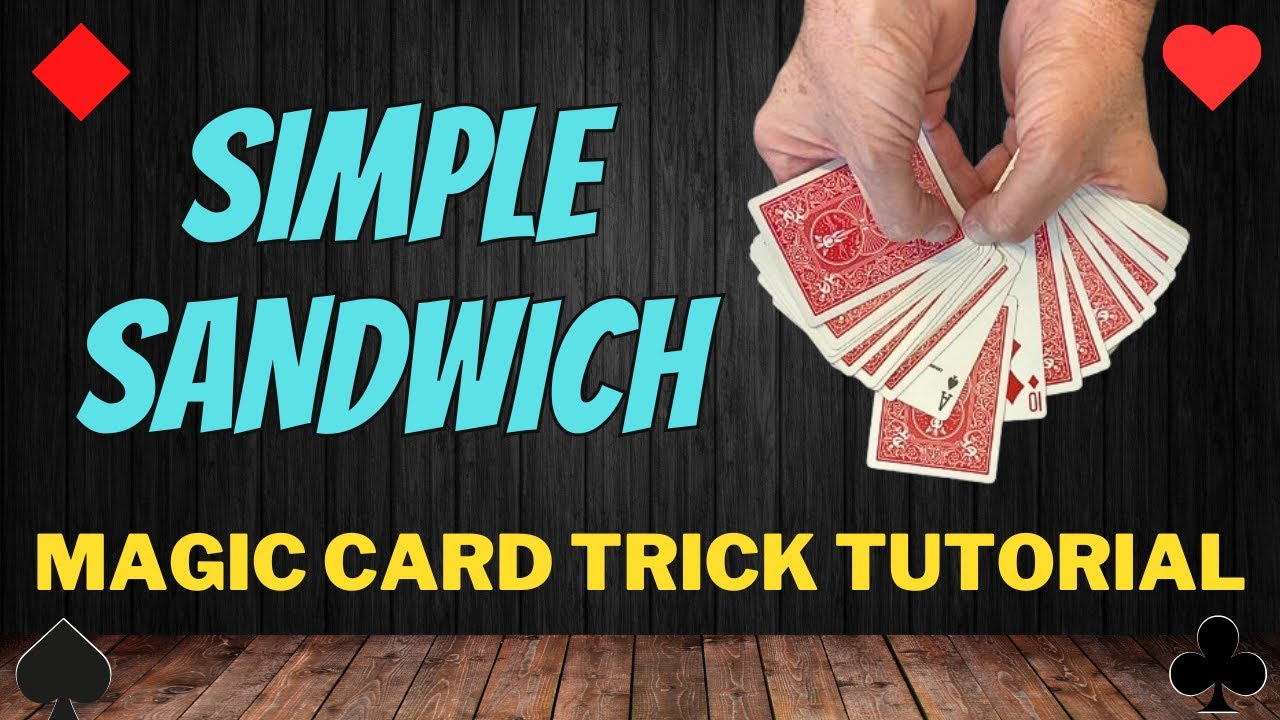 Simple Sandwich - Beginner Magic Card Trick You Can Do Tutorial 
