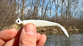 JIG Fishing A SECLUDED River!!