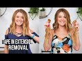 AT HOME HAIR EXTENSION REMOVAL | TAPE INS