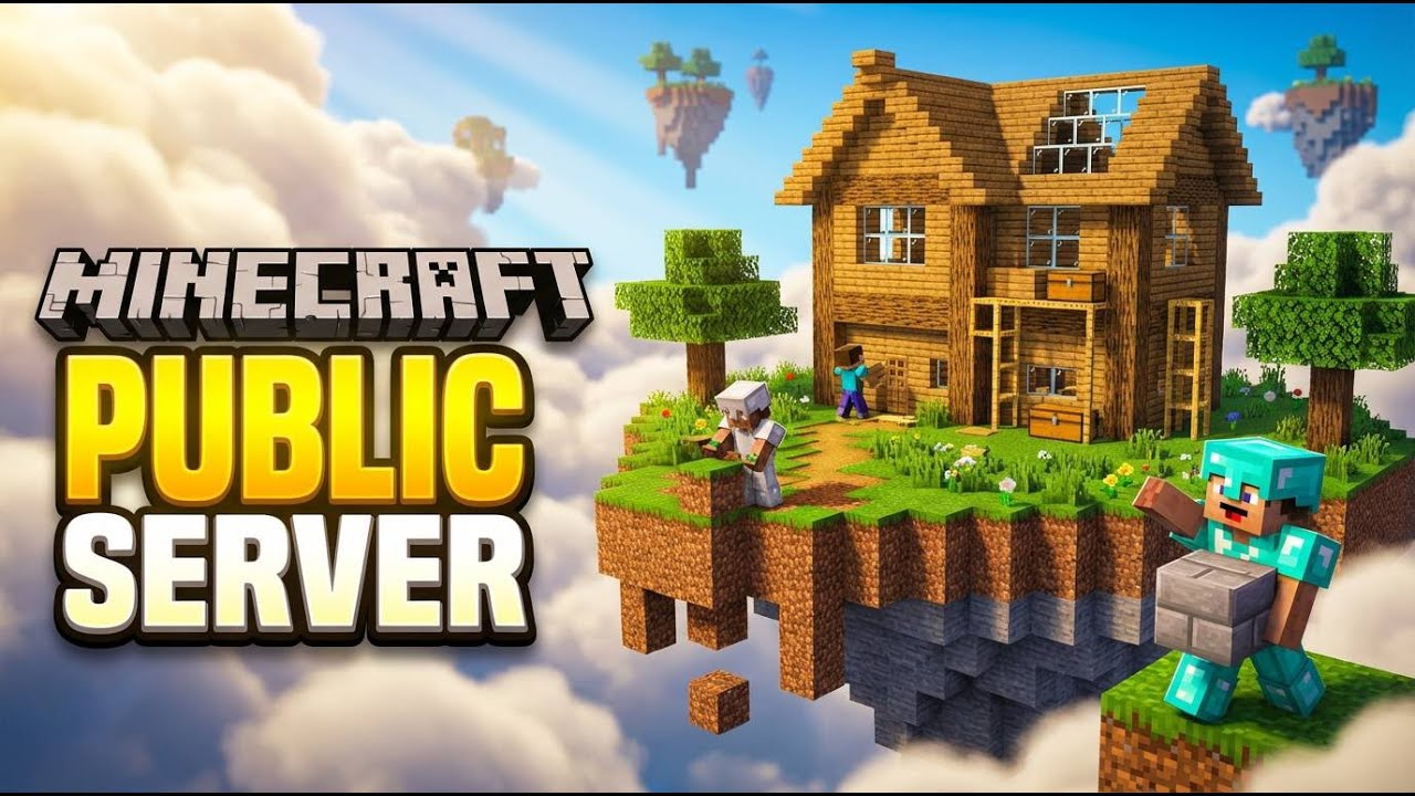 Minecraft Live on Public server Join Now | @Minecrat - YouTube