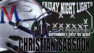 C.C. Veterans Memorial Eagle's #2 Christian Sabsook (individual plays)