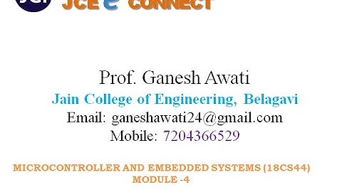 JCE CS 18CS44 MODULE4.1 Characteristics of Embedded Systems