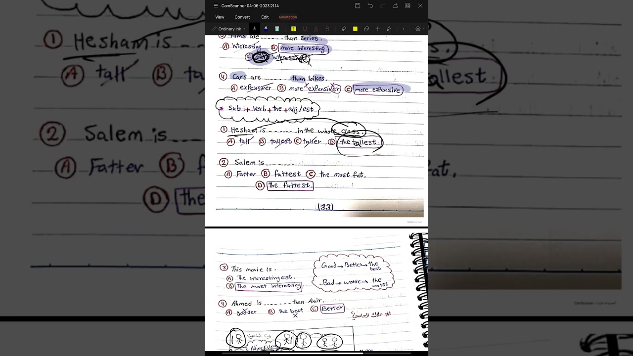 #Comparative /superlative #Adjective / adverb