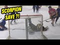 CRAZY SCORPION SAVE | Mic'd Up Hockey Goalie