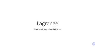 Rangkuman Metode Interpolasi Bagian 2
