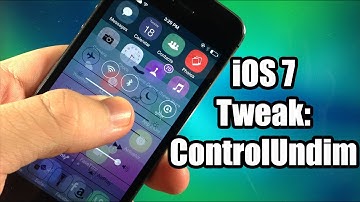iOS 7 Jailbreak Tweak: ControlUndim - FREE