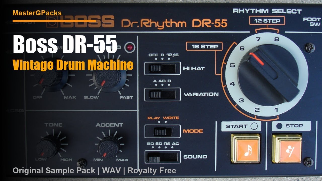 Boss DR-55 Dr. Rhythm — Original Sample Pack (WAV) | MasterGPacks